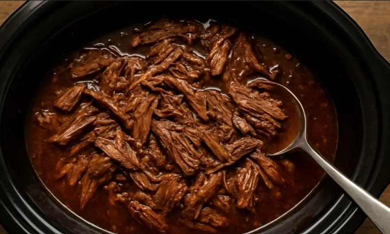 beef tips in crock pot with au jus