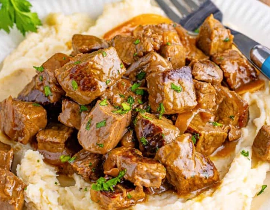Crockpot steak bites Crockpot steak bites
