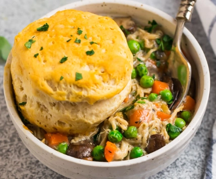 chicken pot pie with biscuits chicken pot pie with biscuits