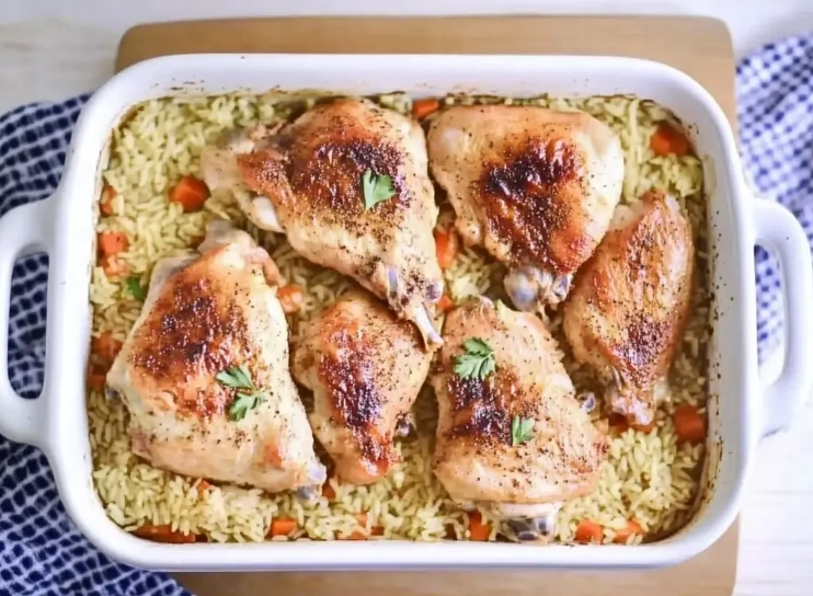 Can you cook raw chicken and rice at the same time?