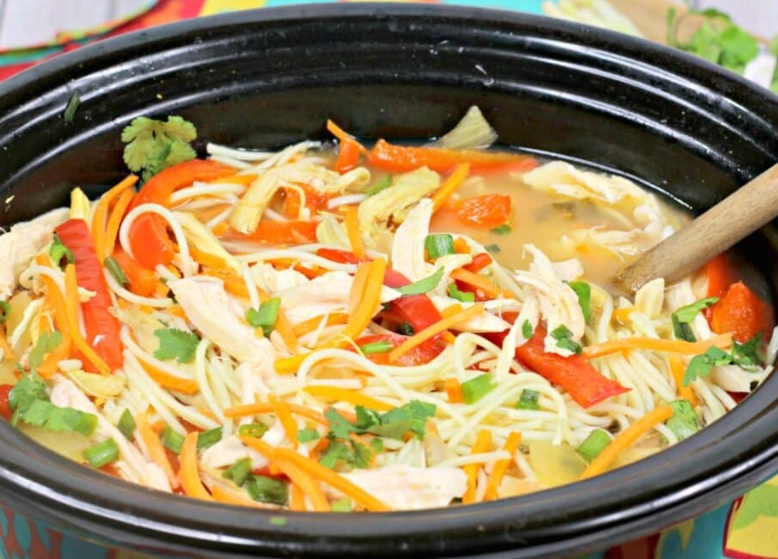 slow cooker chicken noodle soup