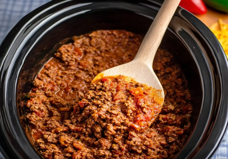 How long does taco meat take in the crockpot?