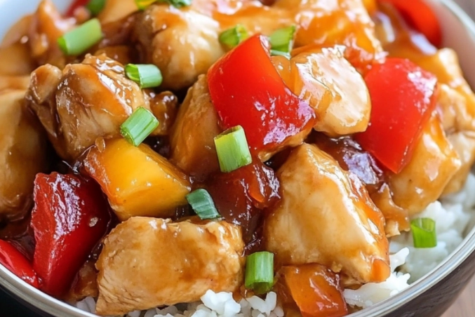 Hawaiian chicken slow cooker