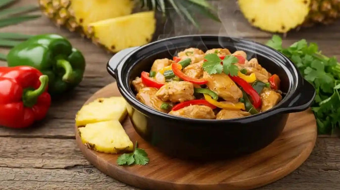 Hawaiian chicken slow cooker