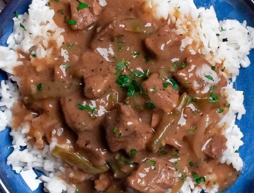 beef tips braising liquid