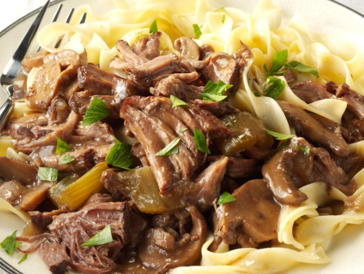 beef tips braising liquid