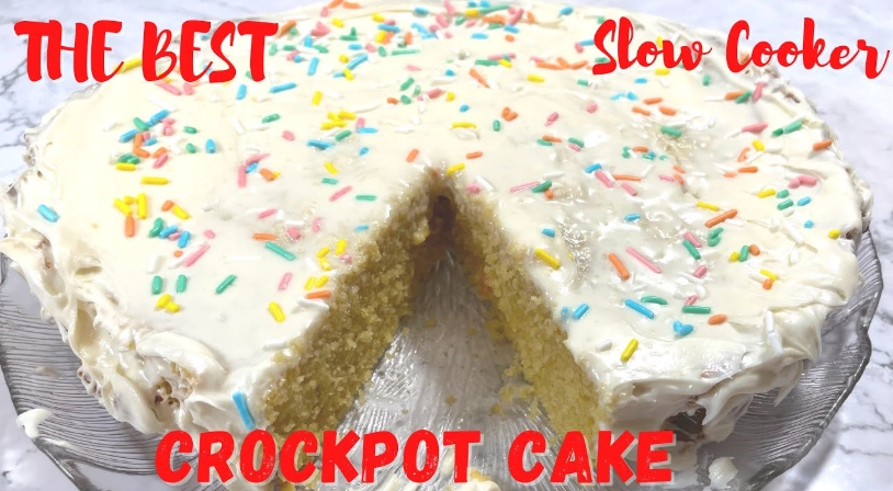 slow cooker cake slow cooker cake