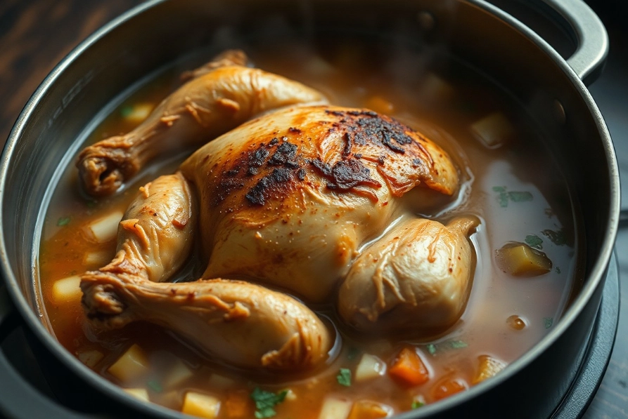 how long to cook chicken soup in slow cooker
