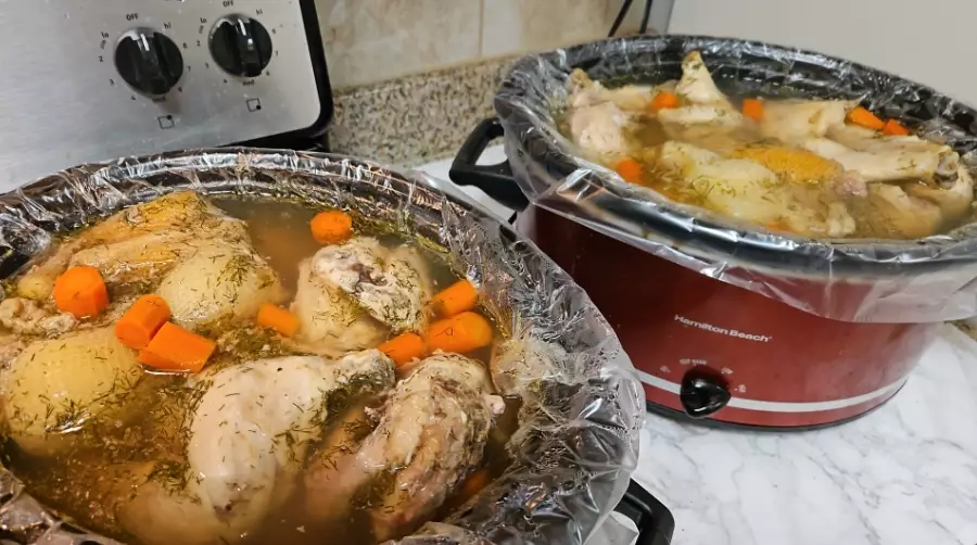 slow cooker chicken soup overcook