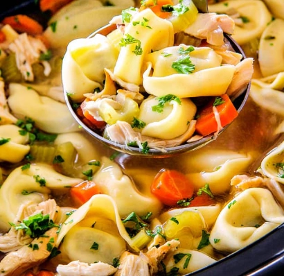 creamy chicken tortellini soup