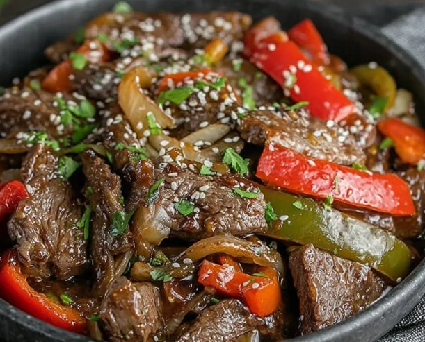 slow cooker pepper steak