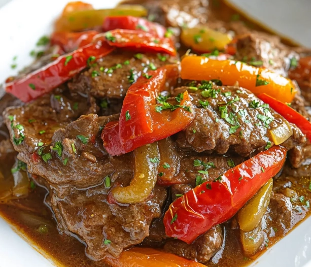 slow cooker pepper steak slow cooker pepper steak