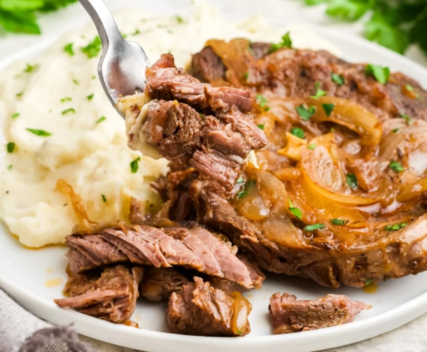 ribeye steak in crock pot
